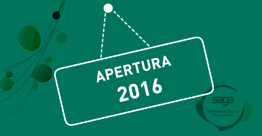 Servicio de apertura de a�o Sage Eurowin