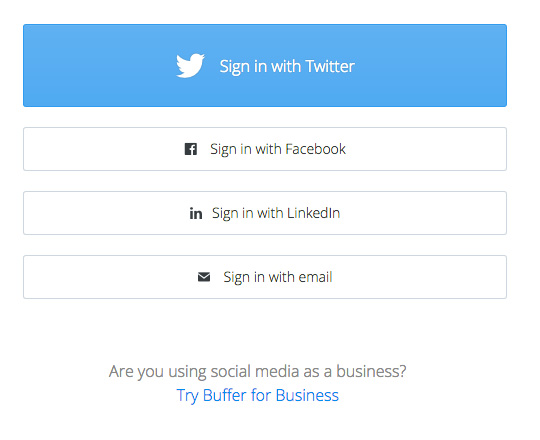 C&oacute;mo crear una cuenta en Buffer