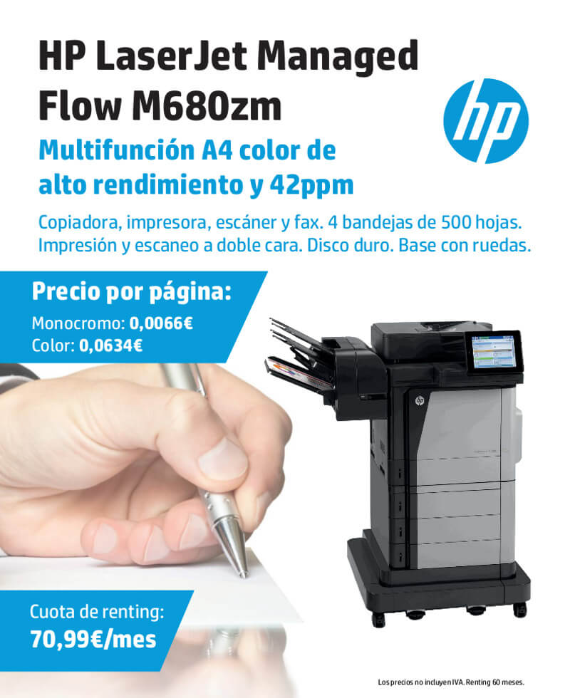 Promoci&oacute; HP Laser Jet Managet Flow M680zm