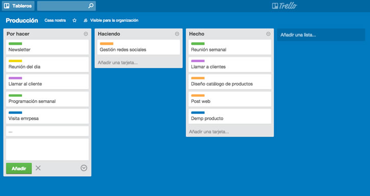 Mejora la producción en Trello