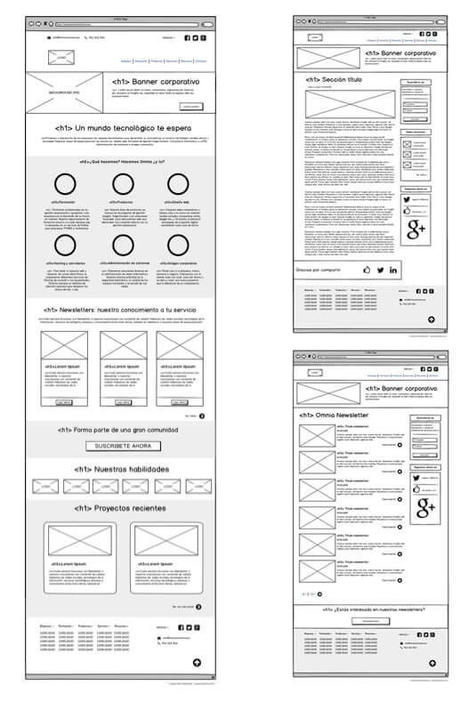 Mockup diseño web