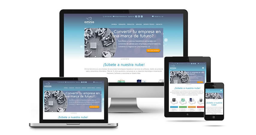 Redise�a tu web con Omnia Solutions